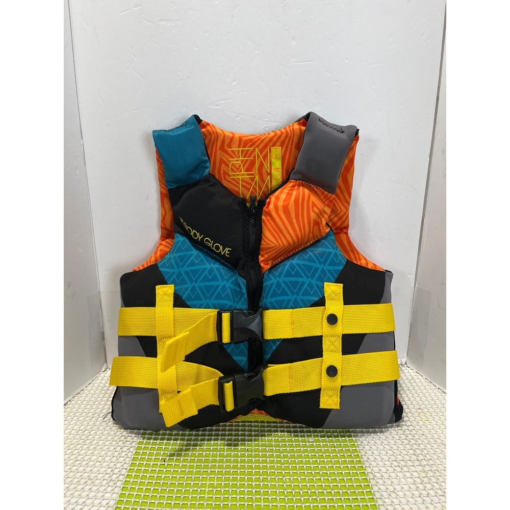 Body Glove Phantom Child's Neoprene Life Vest Blue Orange Swim Summer 50-90lbs